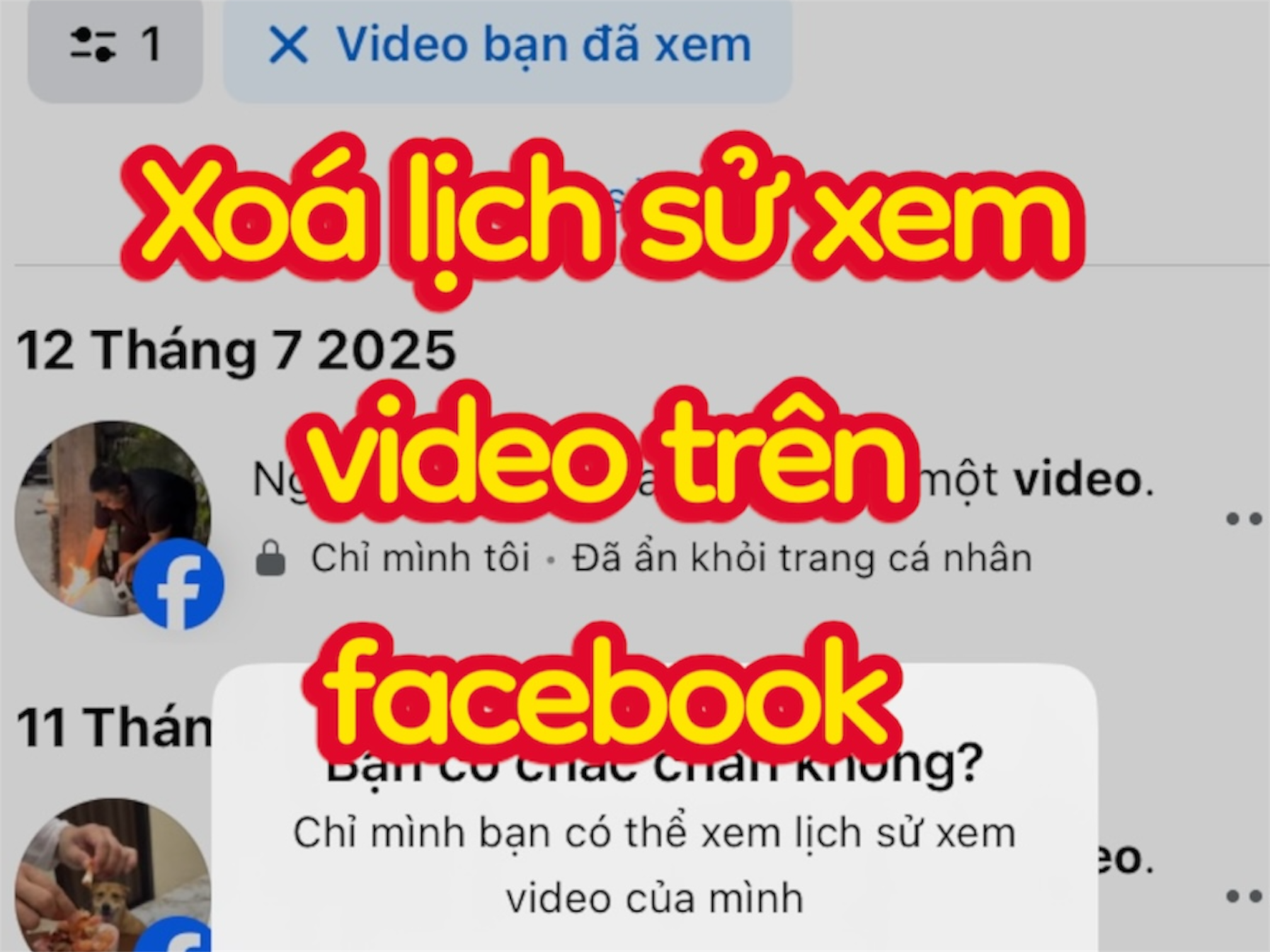 Cách Xóa Video Đã Xem Trên Facebook  Hướng Dẫn Mới 2025